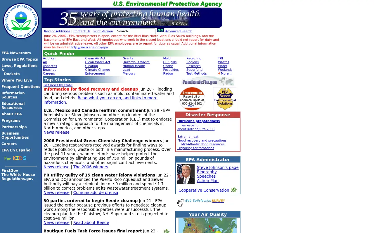epa.gov in 2006