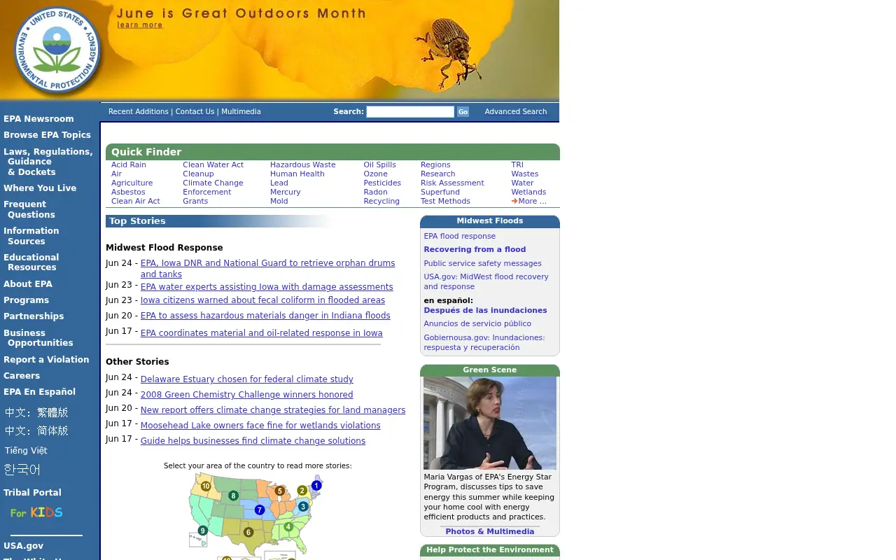 epa.gov in 2008