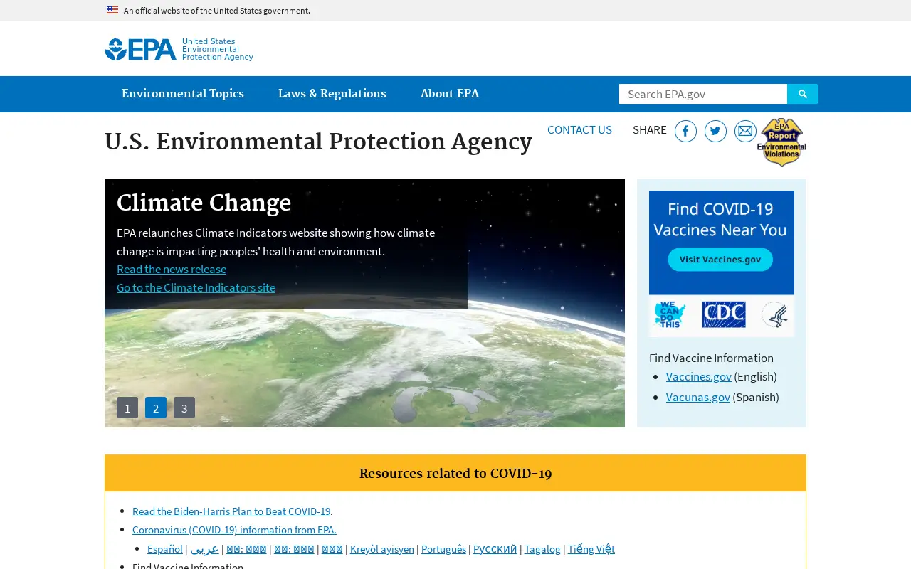 epa.gov in 2021