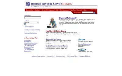 irs.gov in 2005