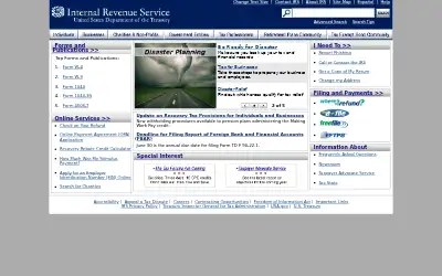 irs.gov in 2009