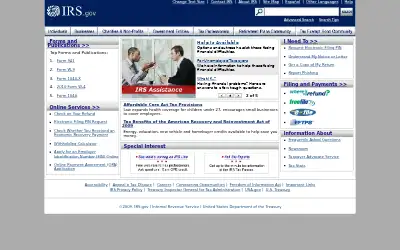 irs.gov in 2010