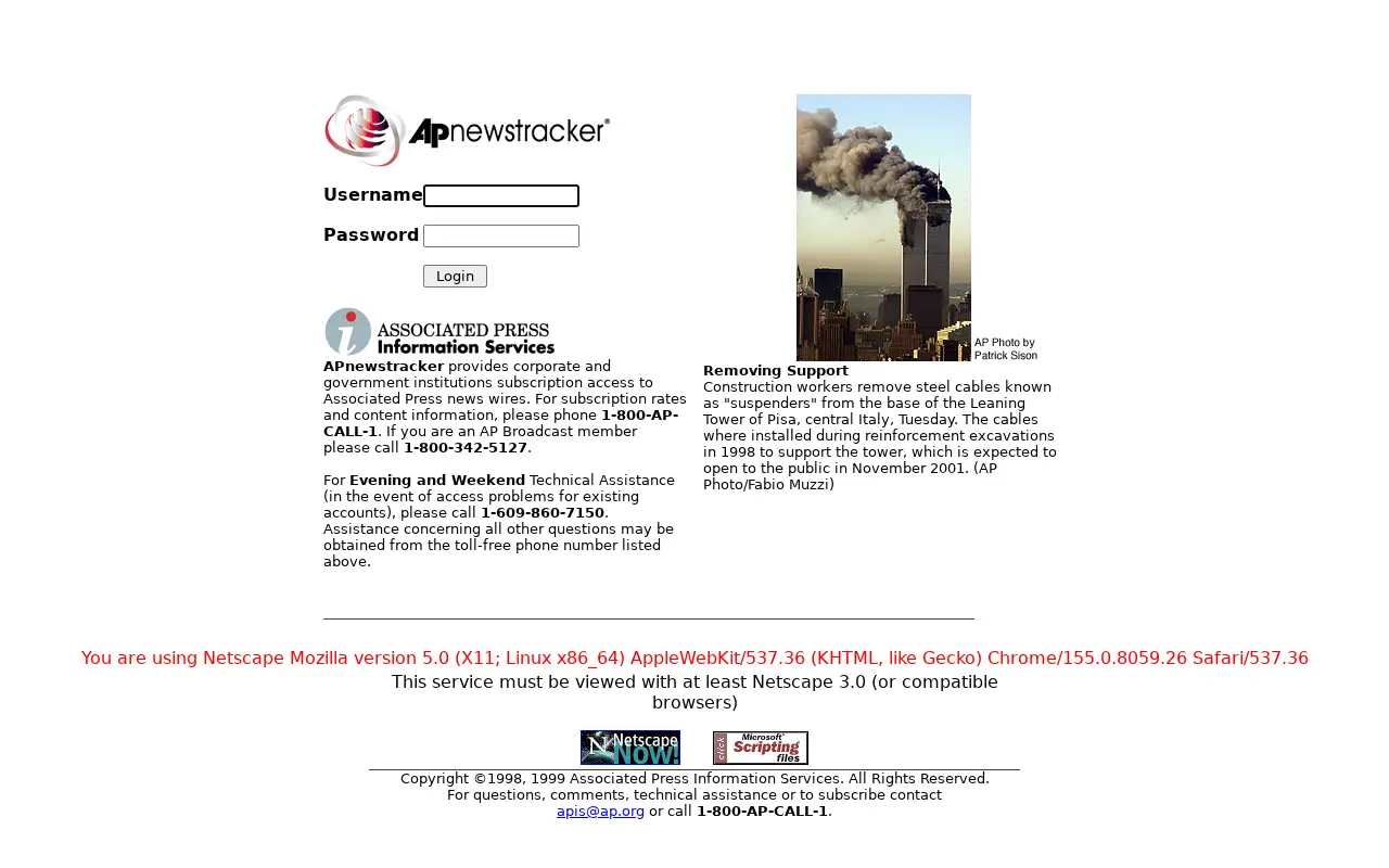 apnews.com in 2001