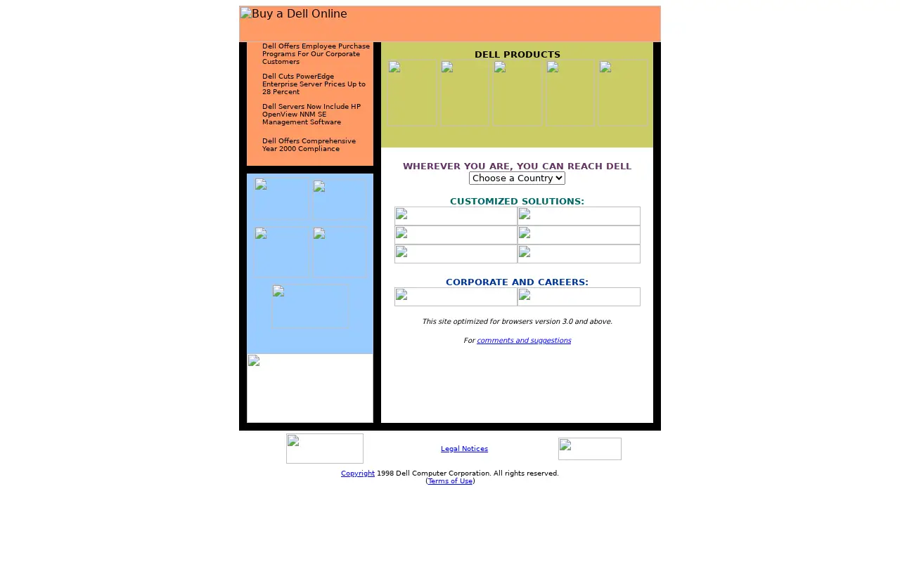 dell.com in 1998