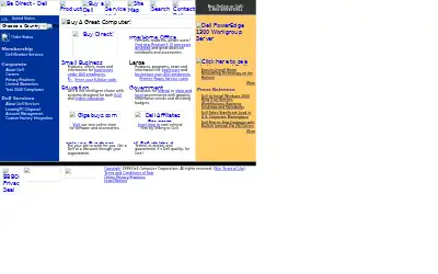 dell.com in 1999