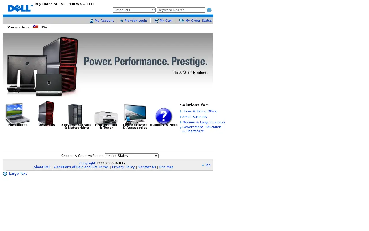 dell.com in 2006