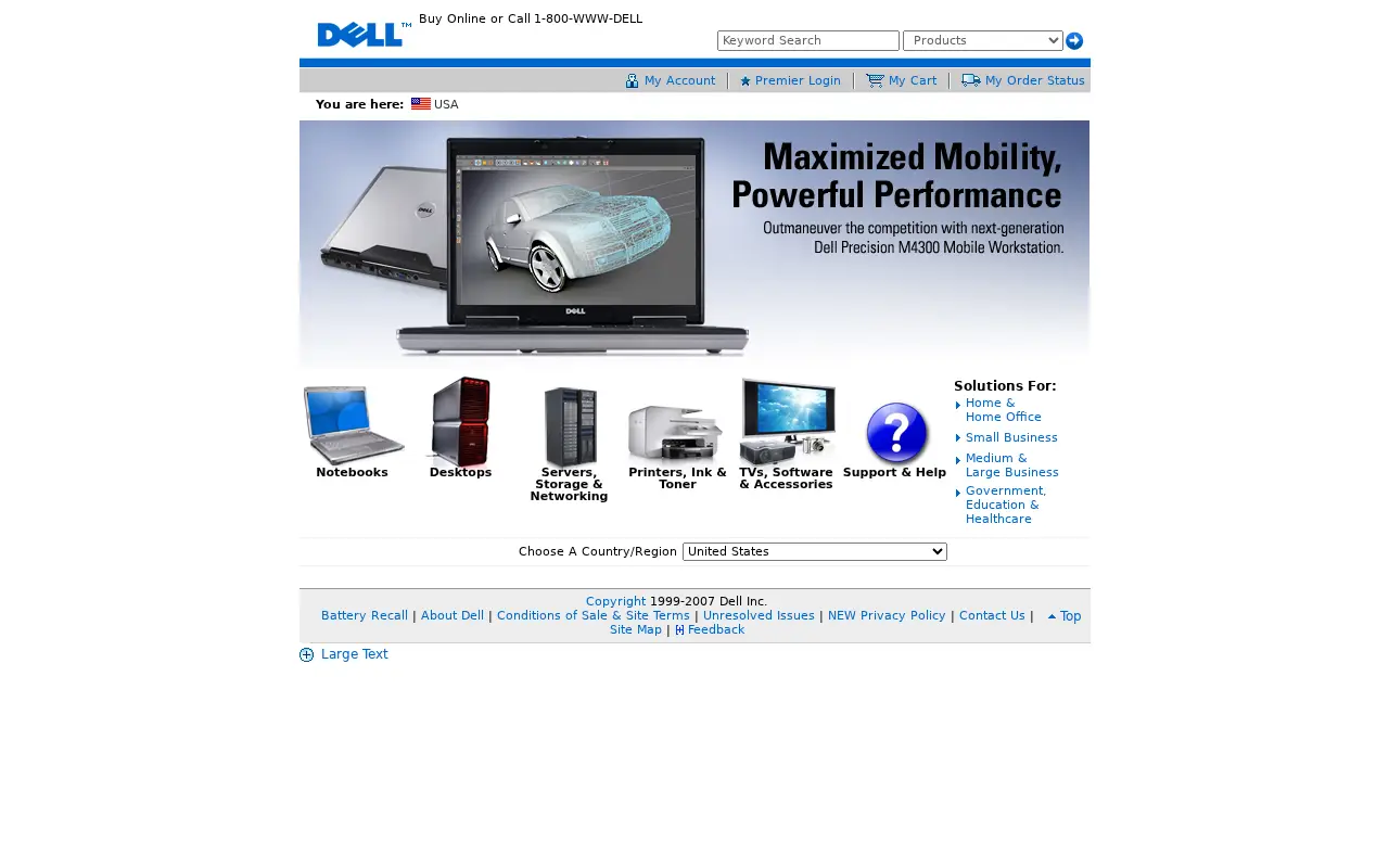 dell.com in 2007