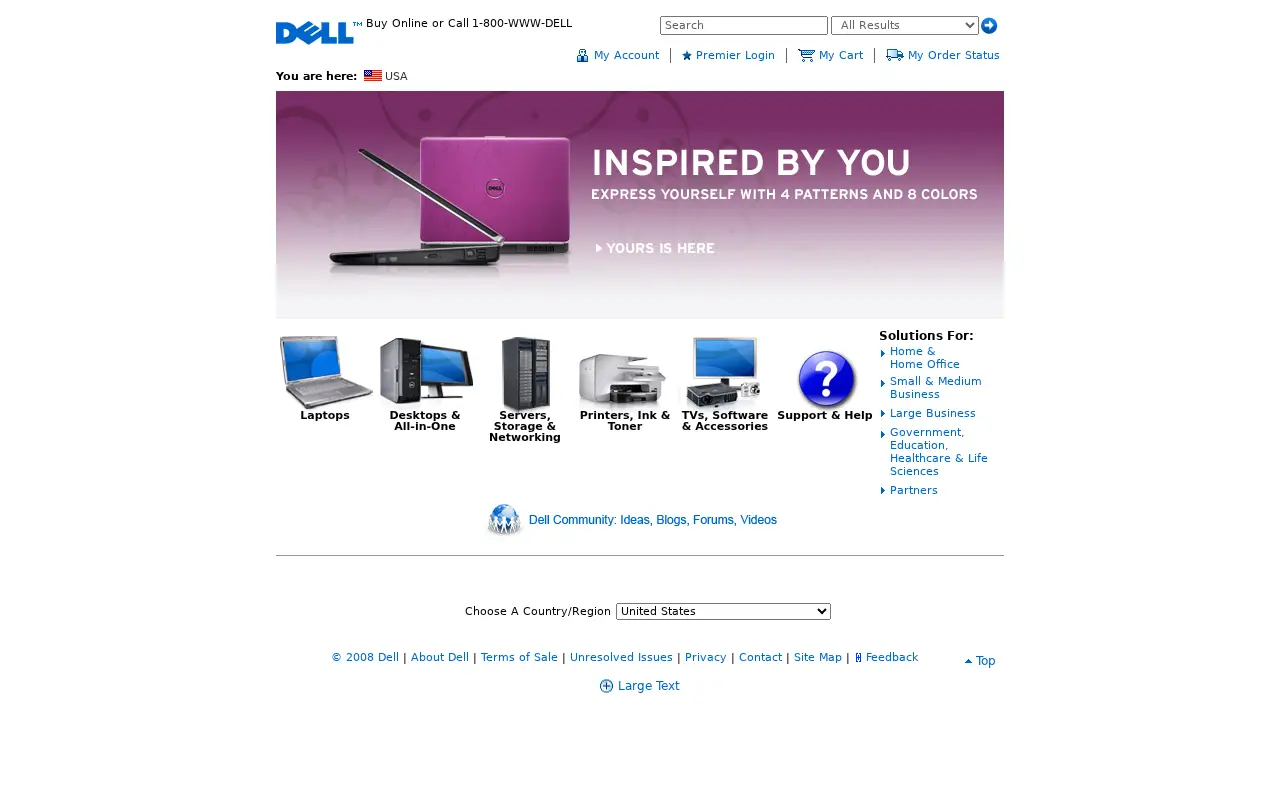 dell.com in 2008