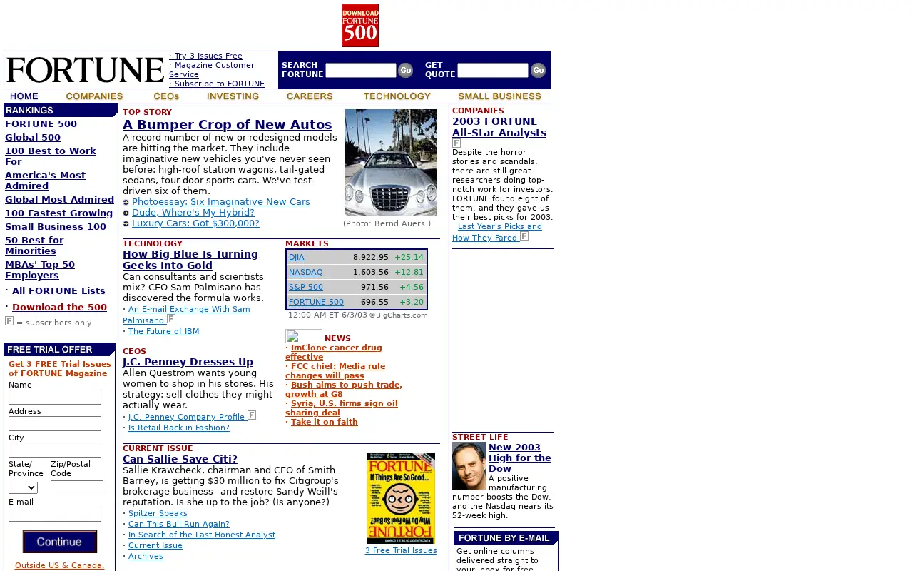 fortune.com in 2003