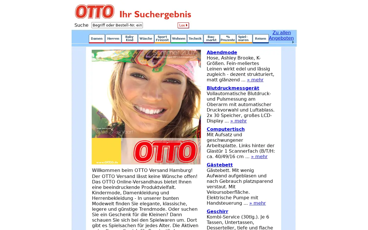 otto.de in 2007
