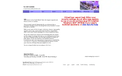 southbankclub.co.uk in 2005