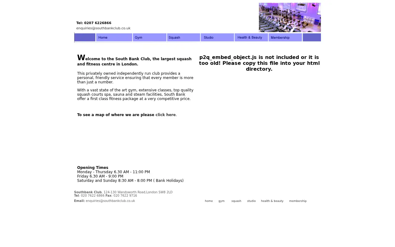 southbankclub.co.uk in 2010