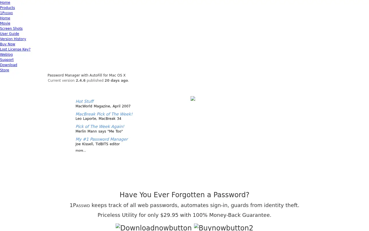 1password.com in 2007