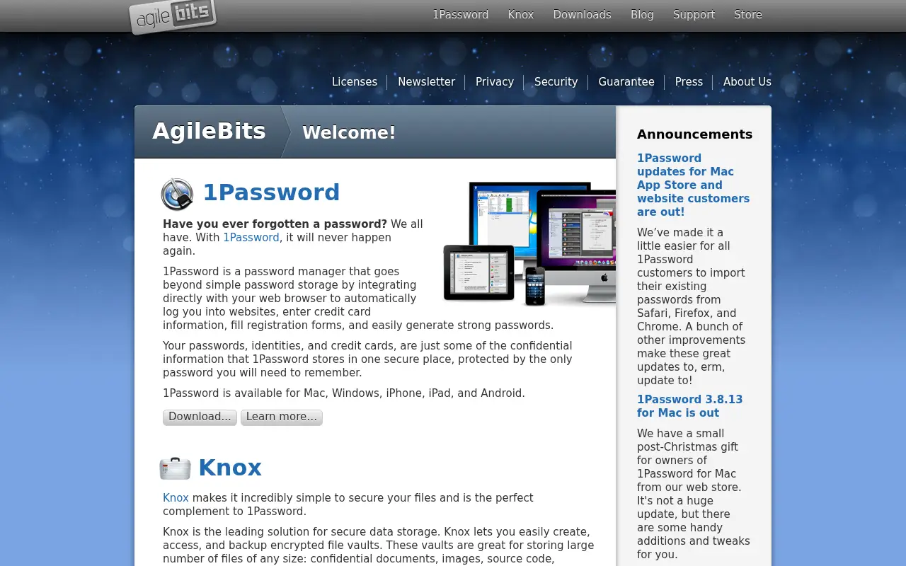 1password.com in 2012