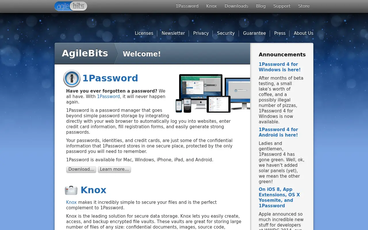 1password.com on June 25, 2014