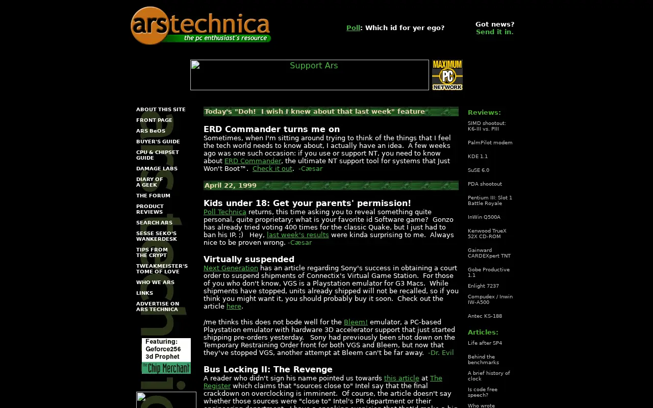 arstechnica.com on April 22, 1999
