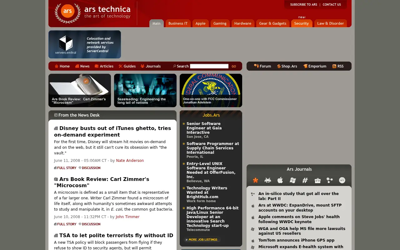 arstechnica.com on June 11, 2008