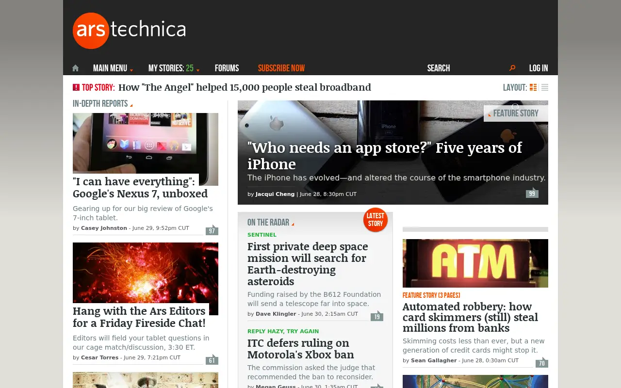 arstechnica.com on June 30, 2012