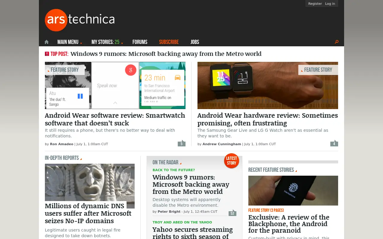arstechnica.com on July 1, 2014