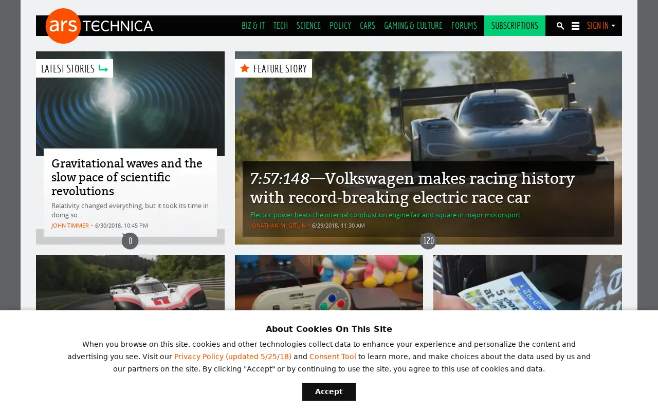 arstechnica.com on June 30, 2018