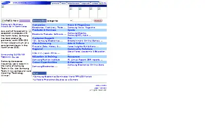 samsung.com in 2000
