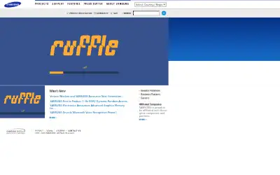 samsung.com in 2005
