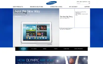 samsung.com in 2012