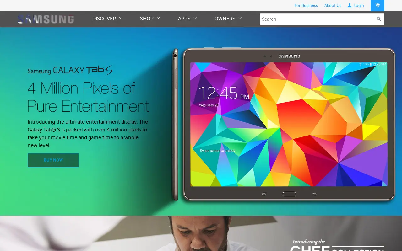 samsung.com in 2014