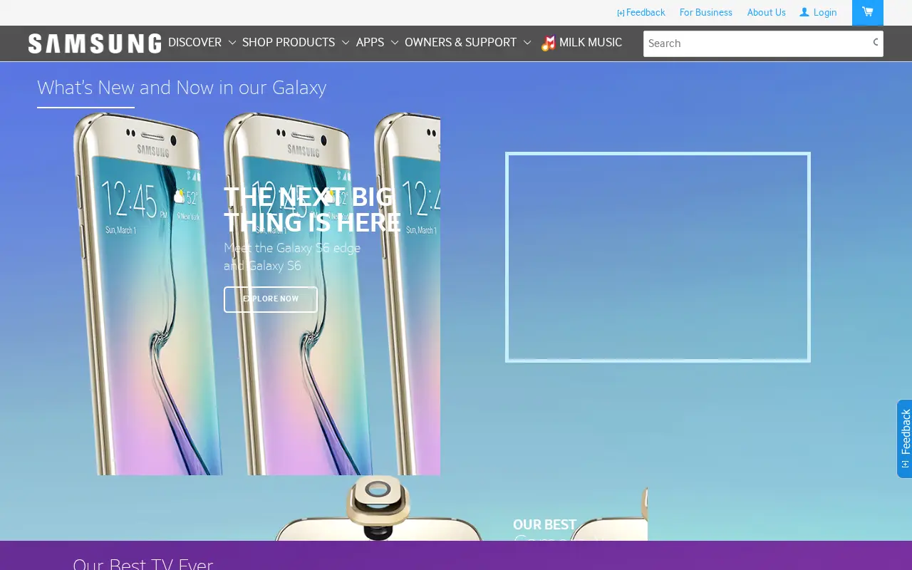 samsung.com in 2015