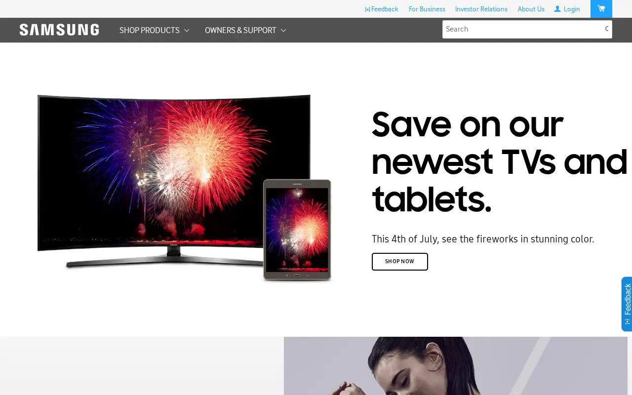samsung.com in 2016