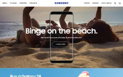 samsung.com in 2017