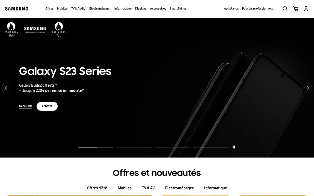 samsung.com in 2023