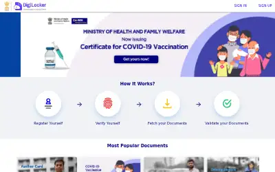 digitallocker.gov.in in 2021