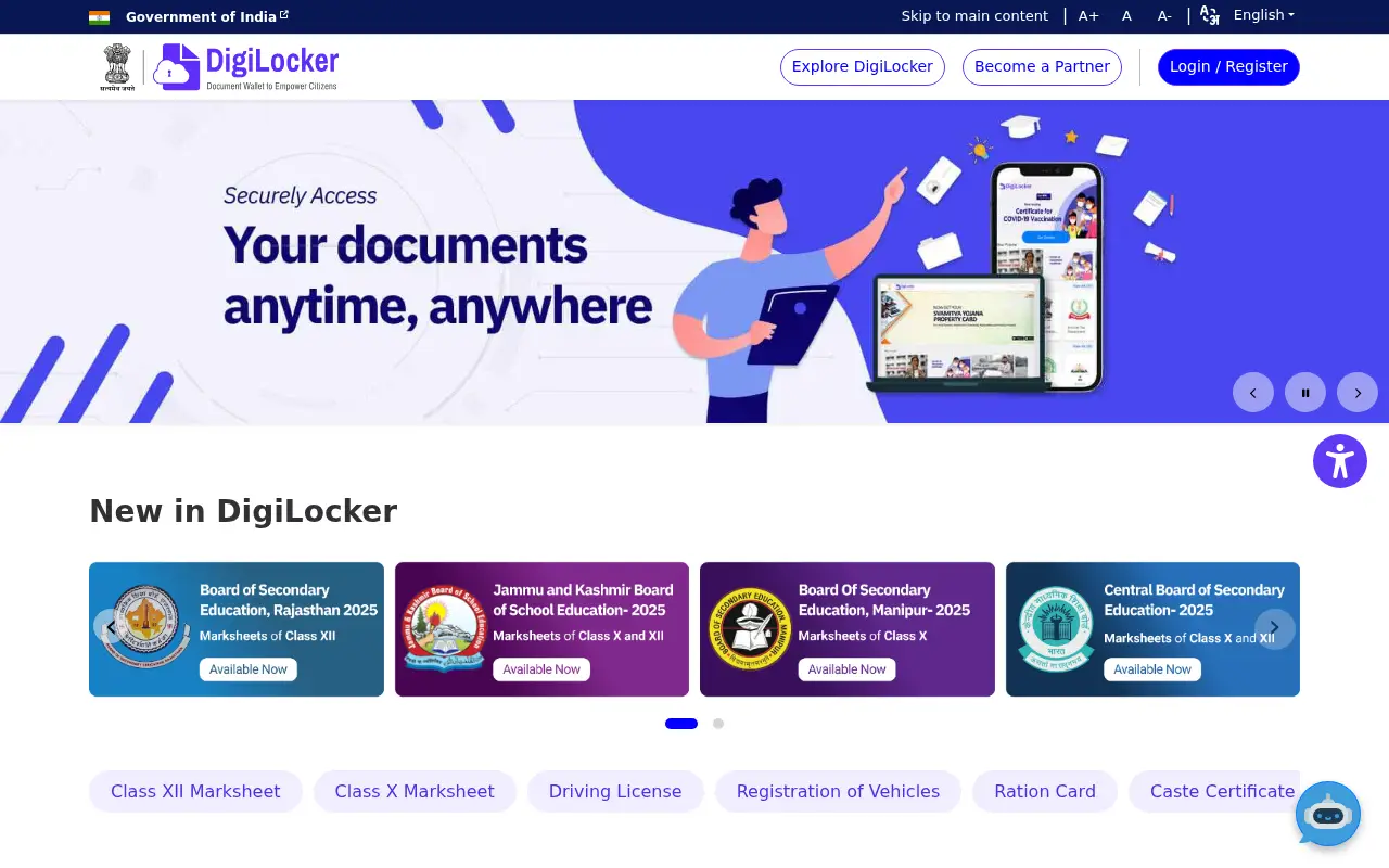 digitallocker.gov.in in 2025