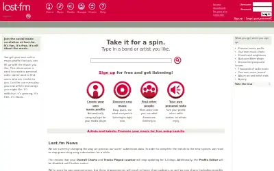 last.fm in 2006