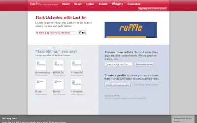 last.fm in 2007