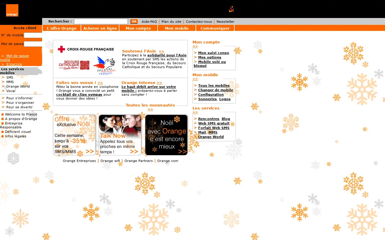 orange.fr in 2004