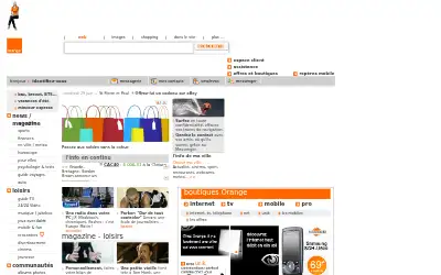 orange.fr in 2007
