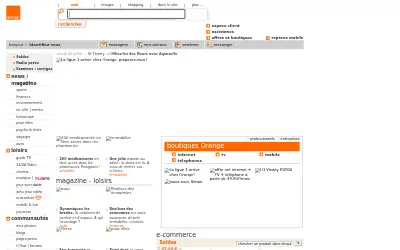 orange.fr in 2008