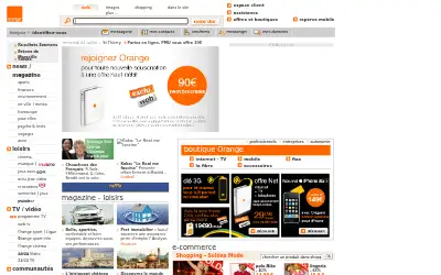 orange.fr in 2009