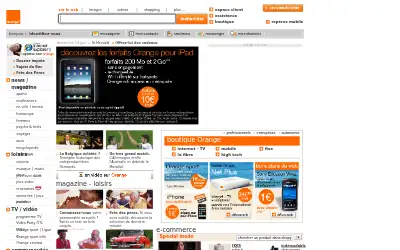 orange.fr in 2010