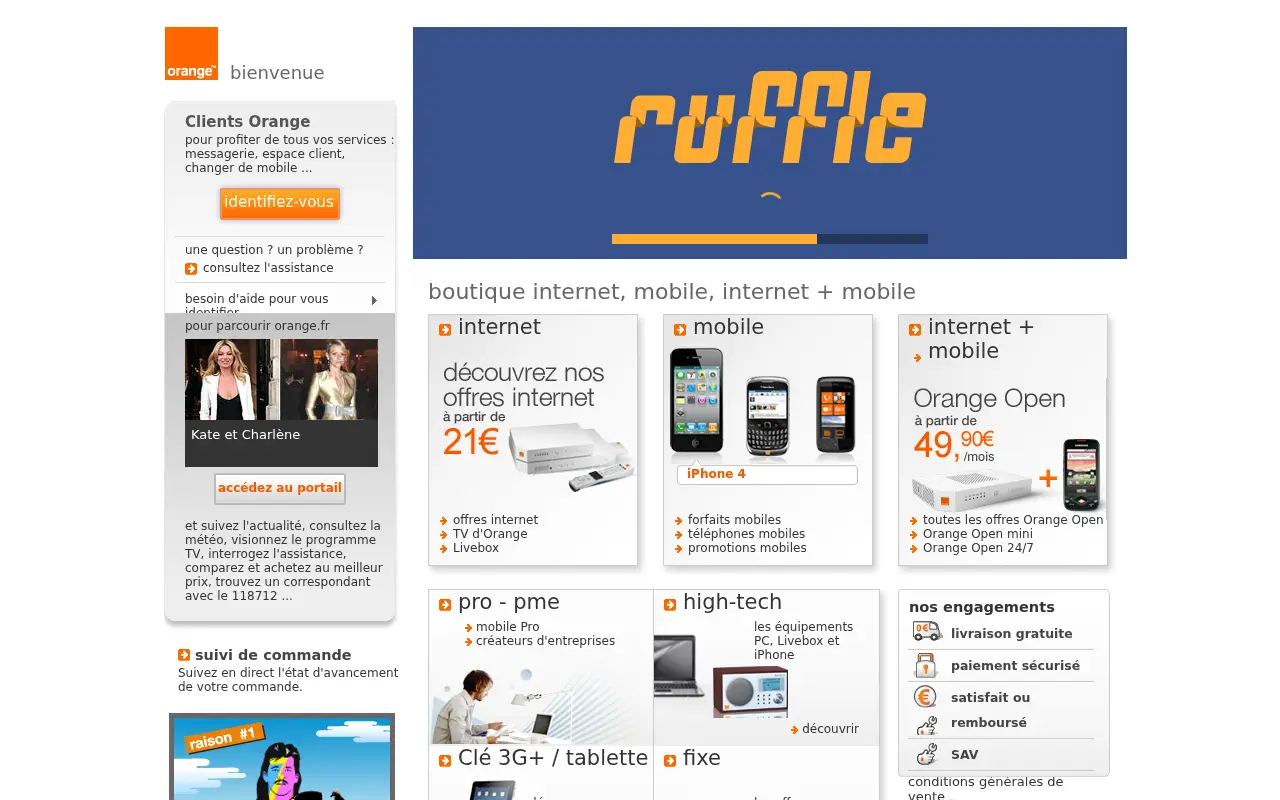 orange.fr in 2011