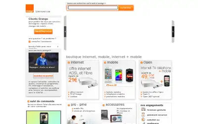 orange.fr in 2012