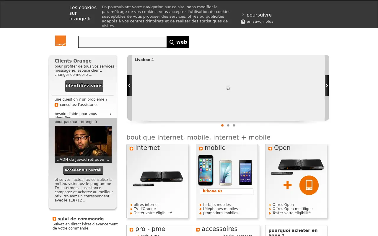 orange.fr in 2016