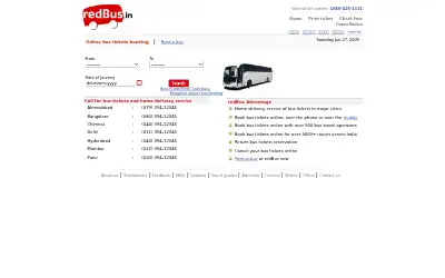 redbus.in in 2009