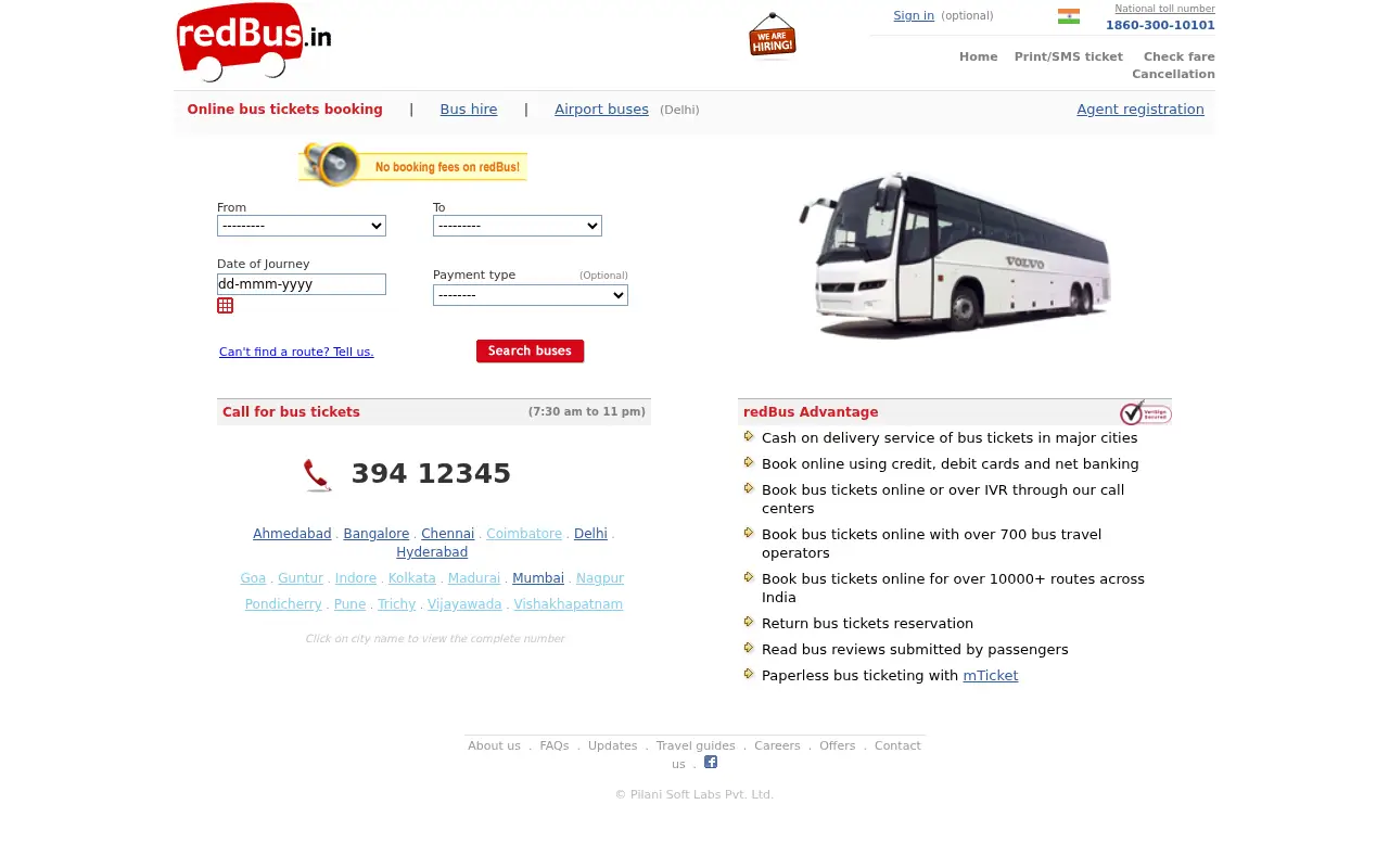 redbus.in in 2011