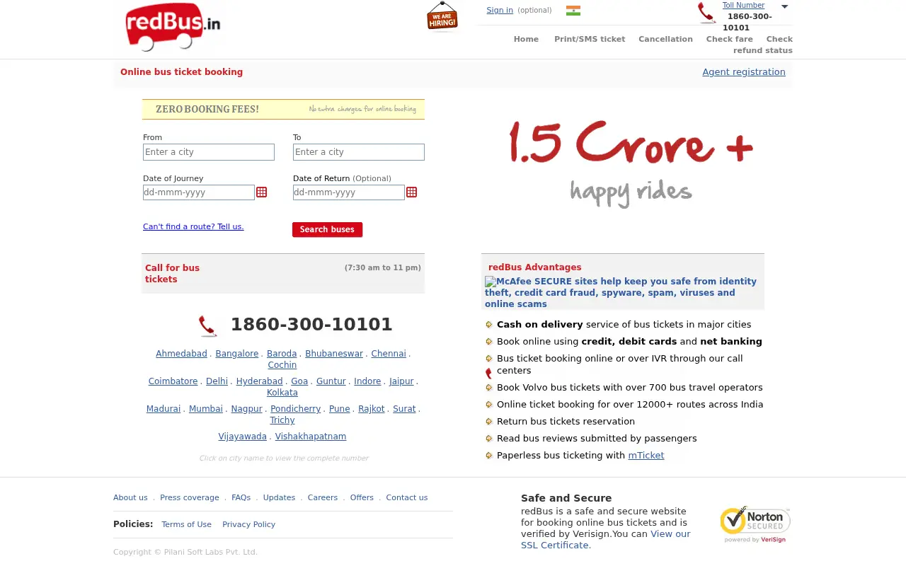 redbus.in in 2013