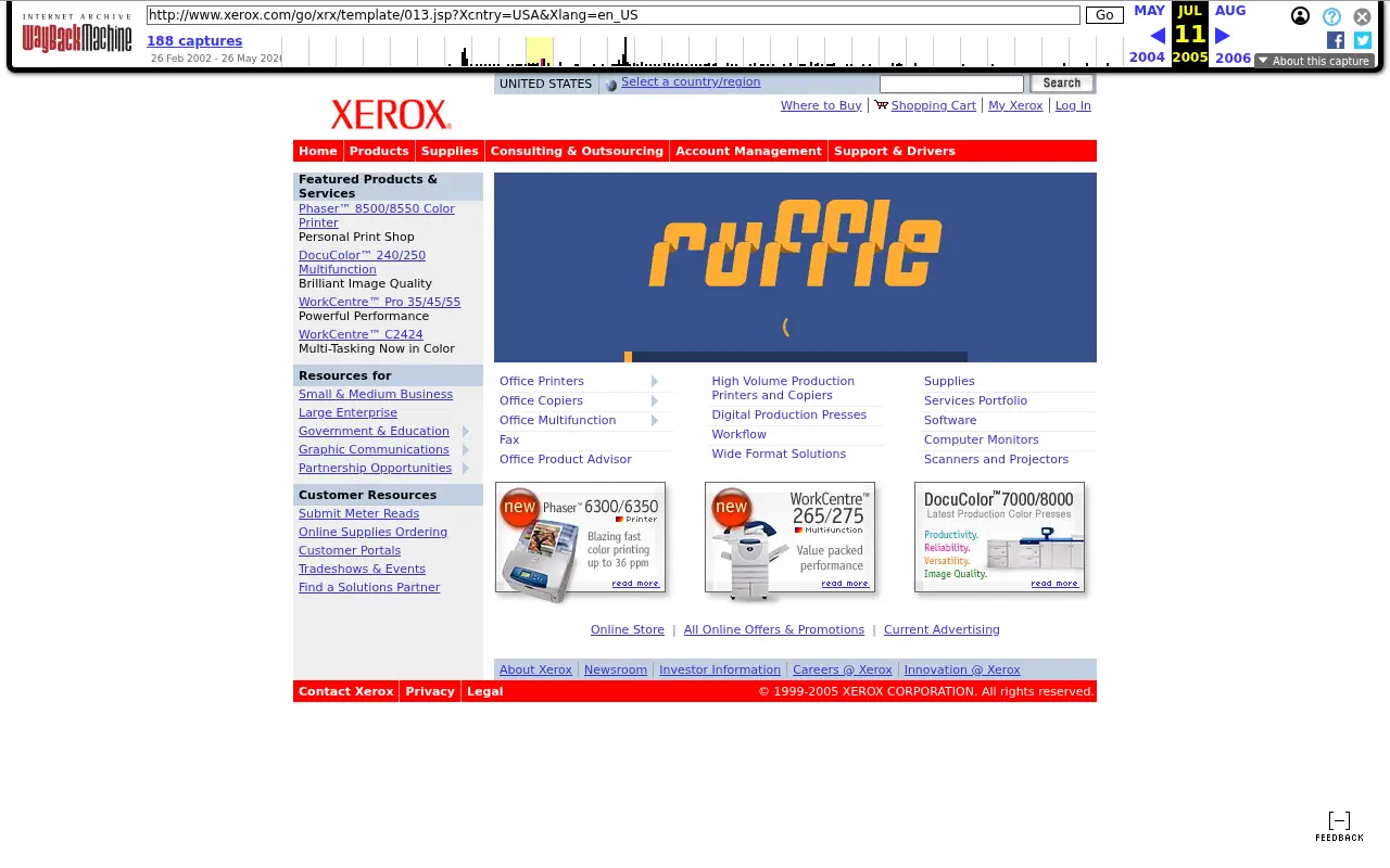 xerox.com in 2005