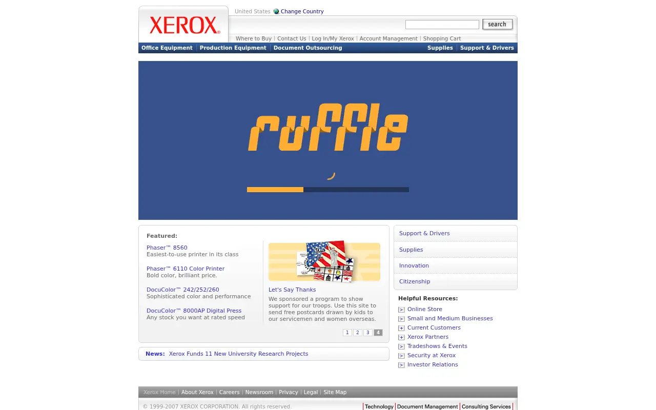 xerox.com in 2007