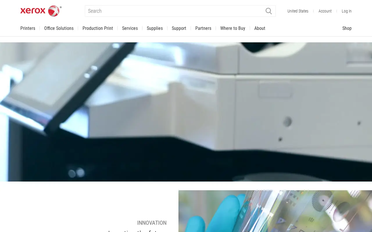xerox.com in 2018
